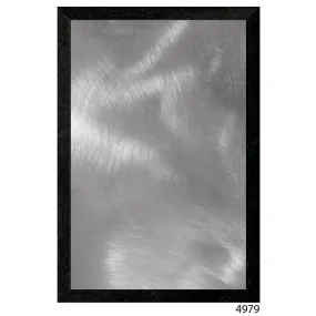 Ardoise 'monaco' imitation cadre bois noir & acier 70x50cm attaches plat