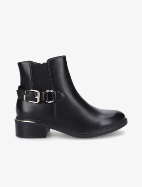 Bottines à boucle stylisée