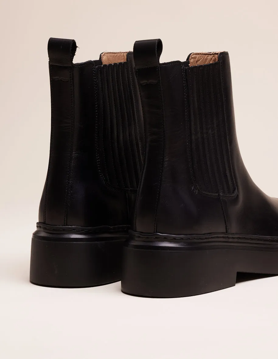 Bottines Tiphanie - Cuir noir