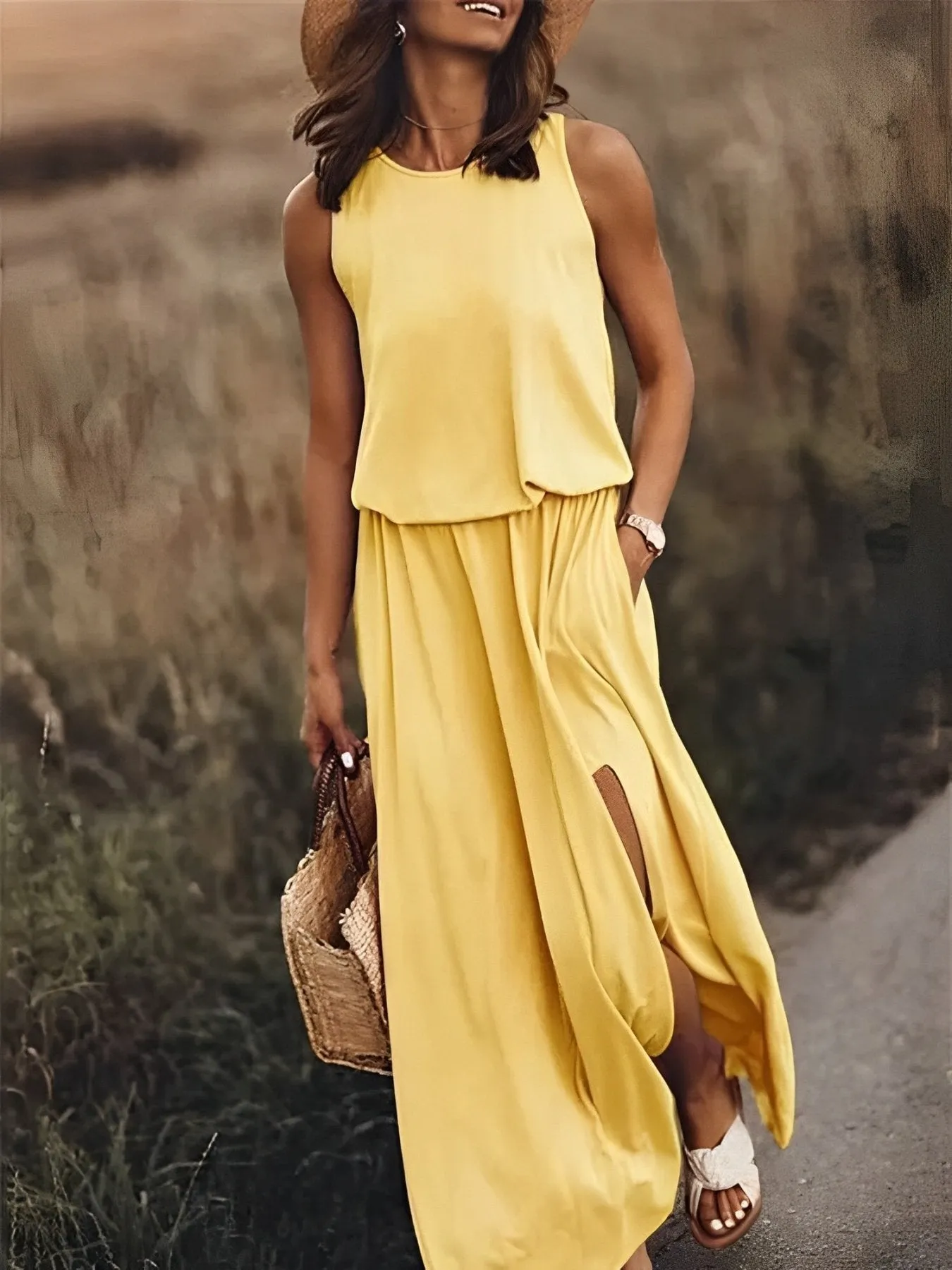 Elowen | Robe D'été Décontractée Sans Manches