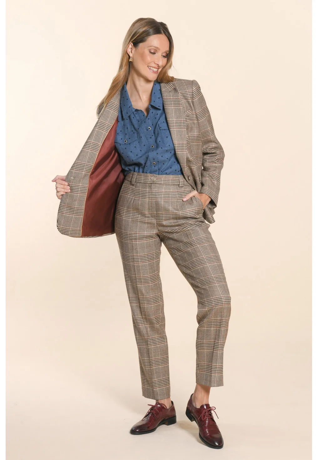 FARRAH - VESTE - COGNAC