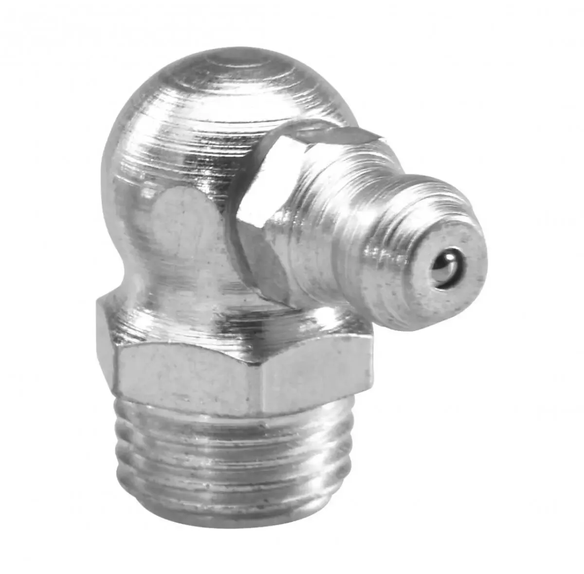 Graisseur bec 90° coudé zingué 1/4'' blister x5