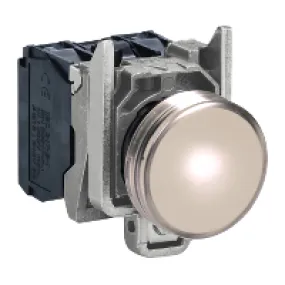 Harmony voyant rond Ø22 - IP66 - blanc - LED intégrée - 120V - XB4BVG1