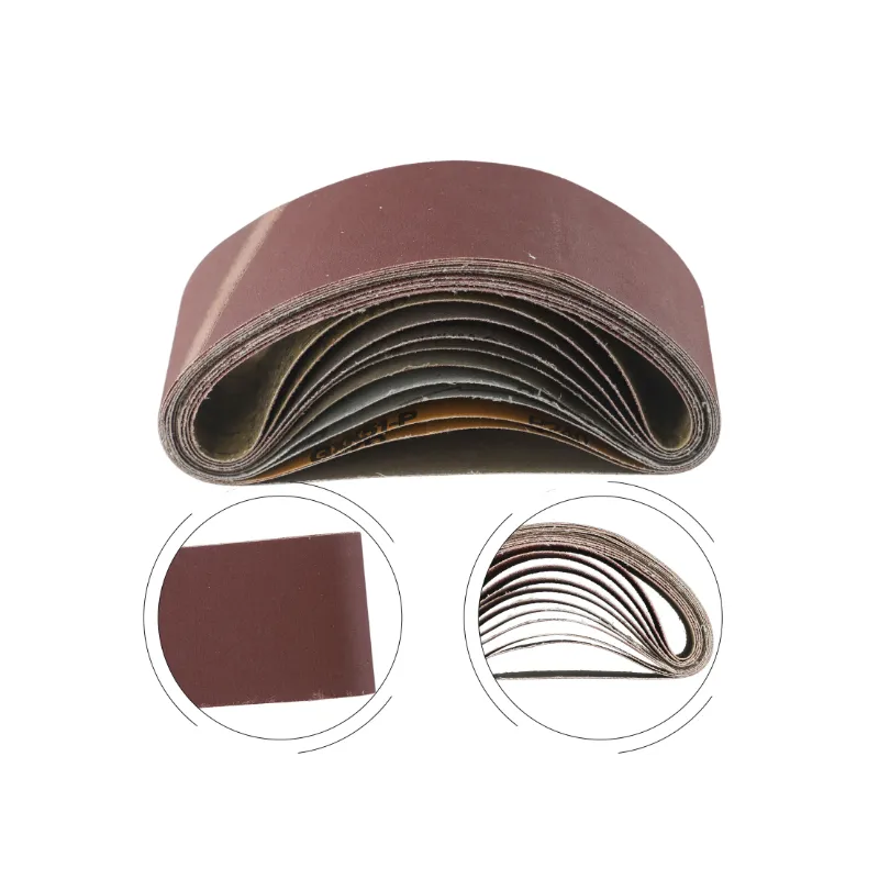 Lot de 10 Bandes abrasives 610x75