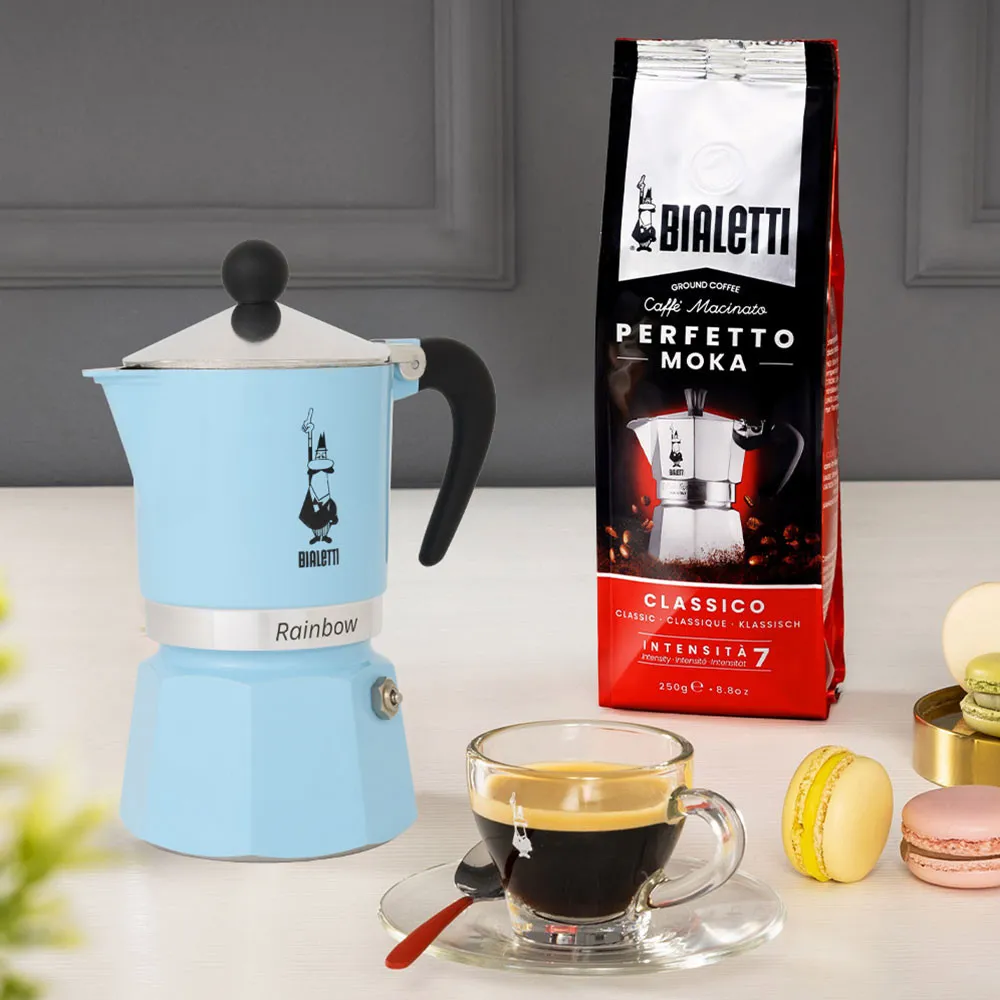 Machine à café Bialetti Moka Rainbow 6-cup Sininen