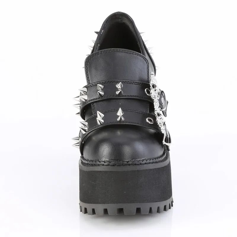 Mocassin semelle compensée à crampon