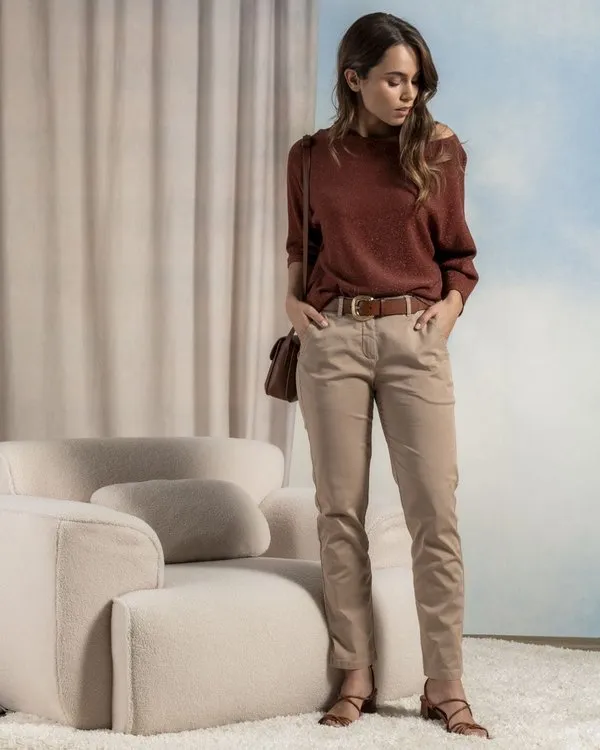 Pantalon Laura beige 