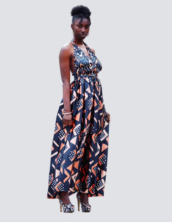 Robe BAMBARA Silk Bogolan