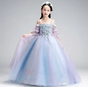 Robe Cortège Fille Glissière Naturel taille Fleurs Norme Balançoire