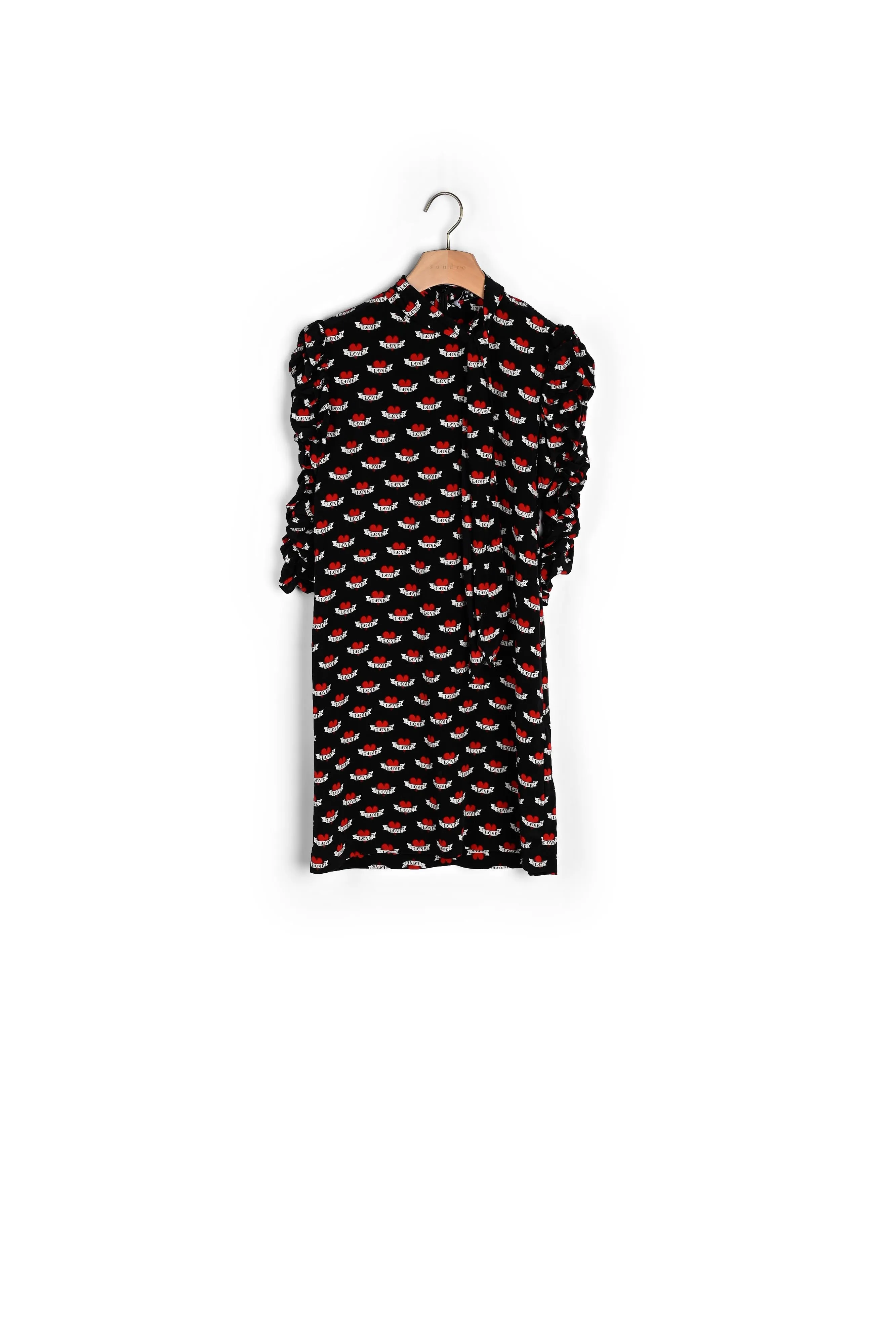 Robe en soie imprimé curs