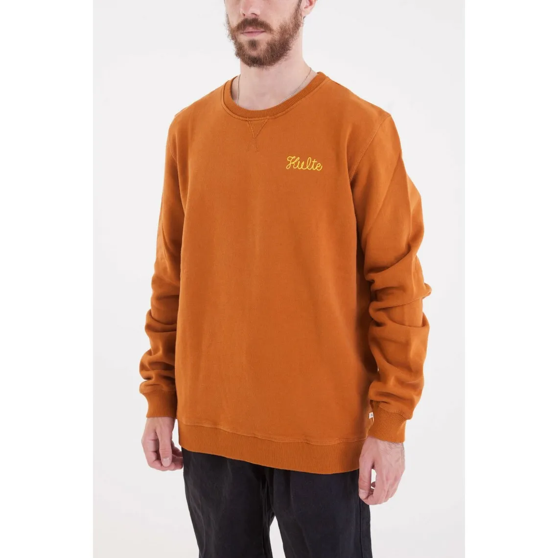 Sweatshirt CORPO SCRIPT - Ocre  en coton | 3 Suisses