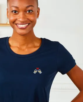 T-Shirt femme Amour anisé (brodé)