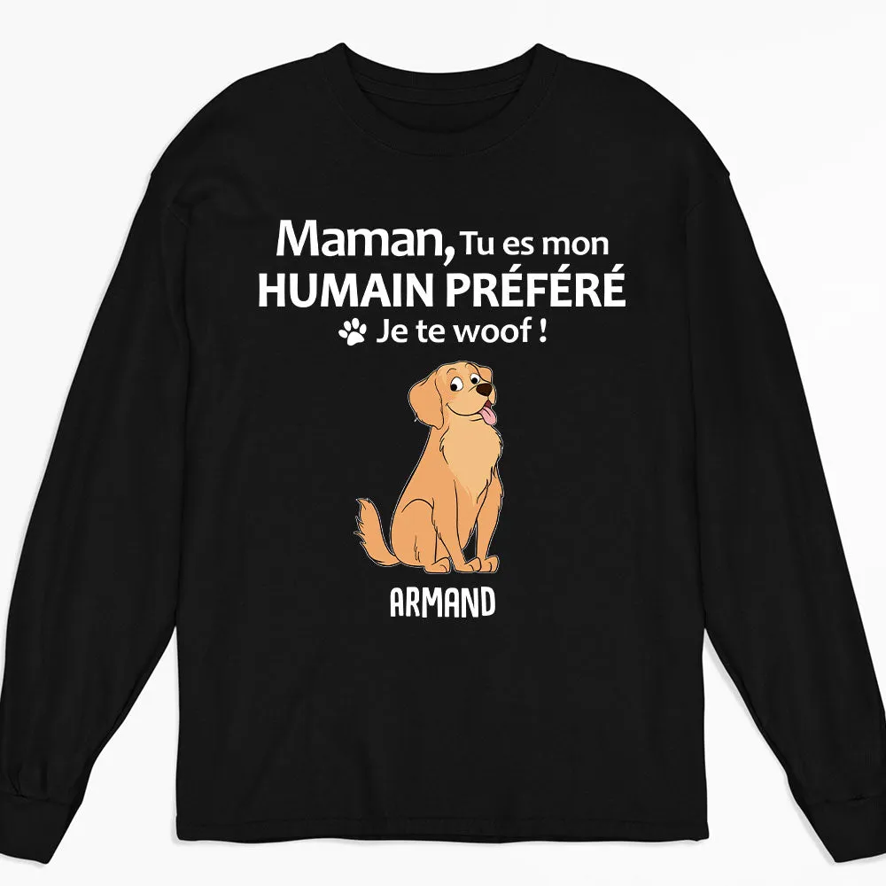 T-Shirt Personnalisé Manches Longues - Papa Ou Maman