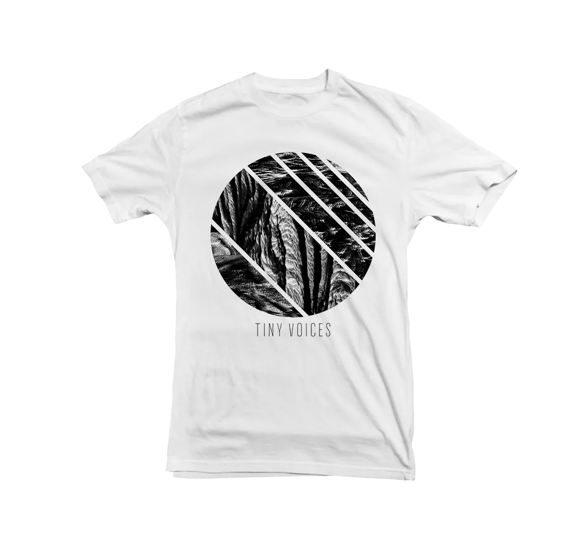 TINY VOICES Erosion: Circle WHITE T-Shirt