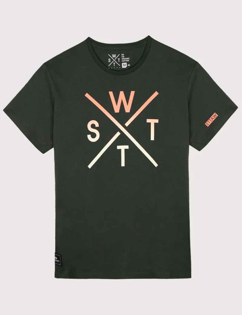 Watts - T-Shirt Manches Courtes Grand Logo Vert